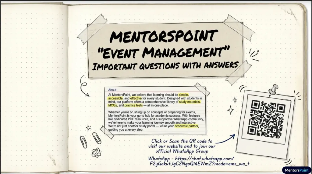 Event Management (One Shot Summary) (CBM_MM_M1_EM)
