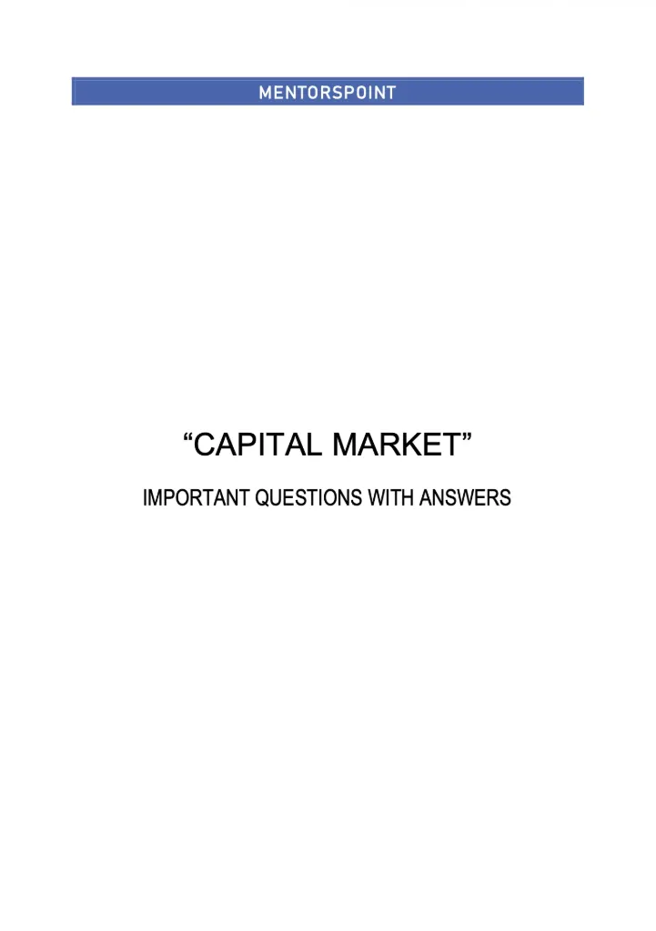 Capital Market (BEC_AAF_M2_CM)