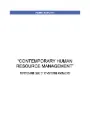 CONTEMPORARY HUMAN RESOURCE MANAGEMENT (CBM_HR_M2_CHRM)