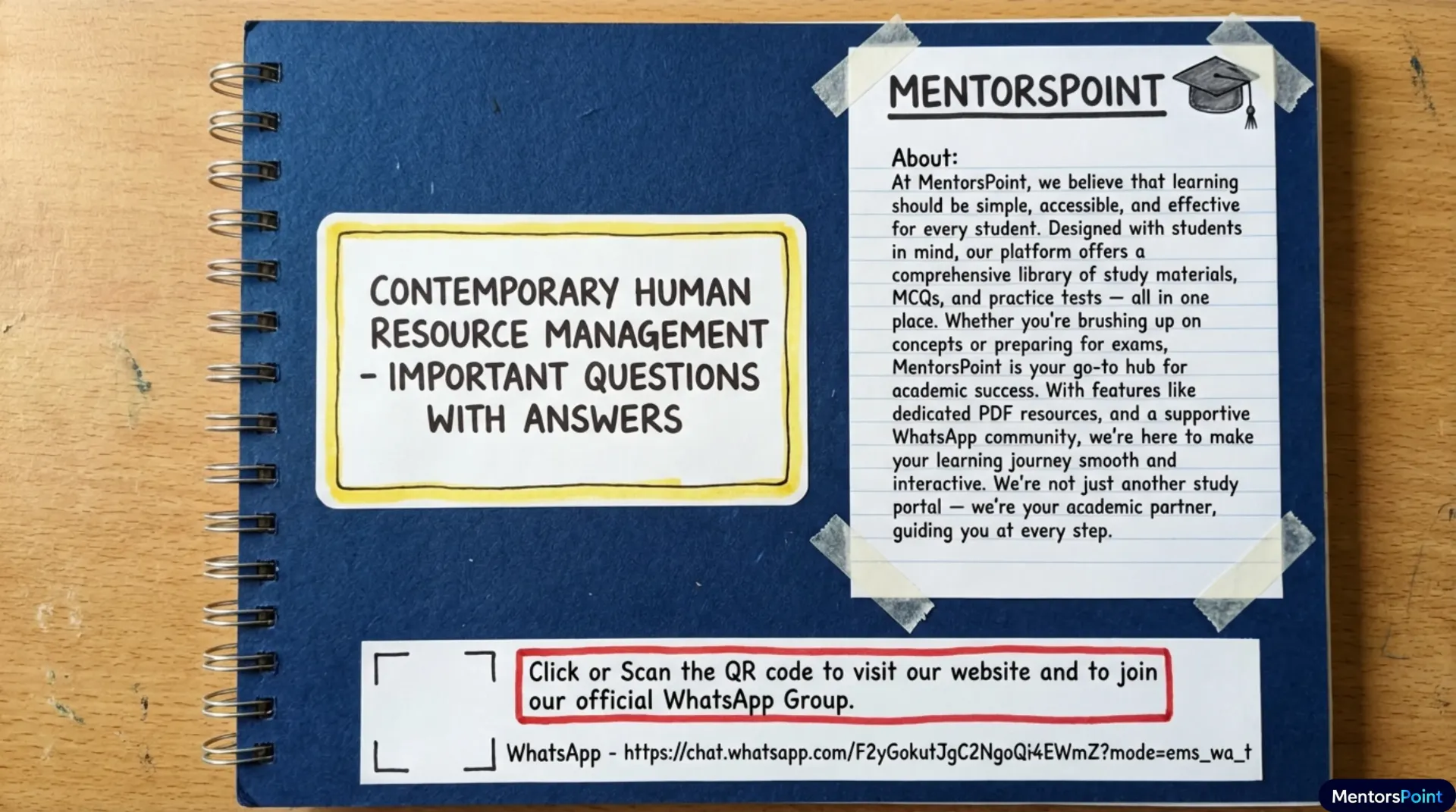 CONTEMPORARY HUMAN RESOURCE MANAGEMENT (One Shot Summary) (CBM_HR_M2_CHRM)