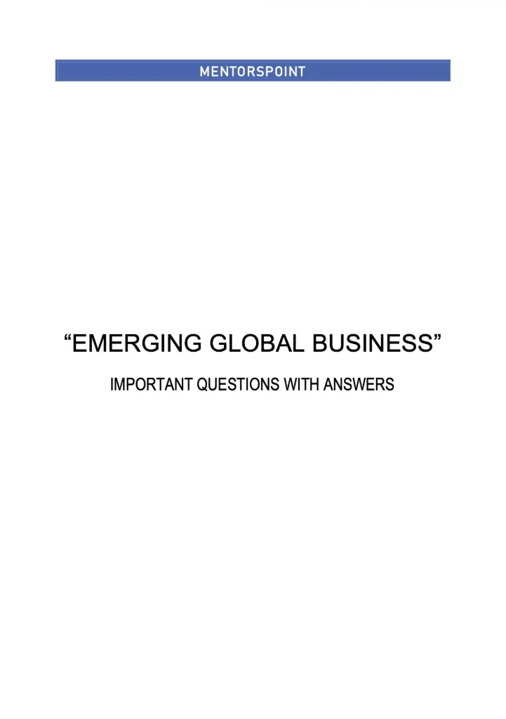 EMERGING GLOBAL BUSINESS (BEC_IB_M3_EGB)