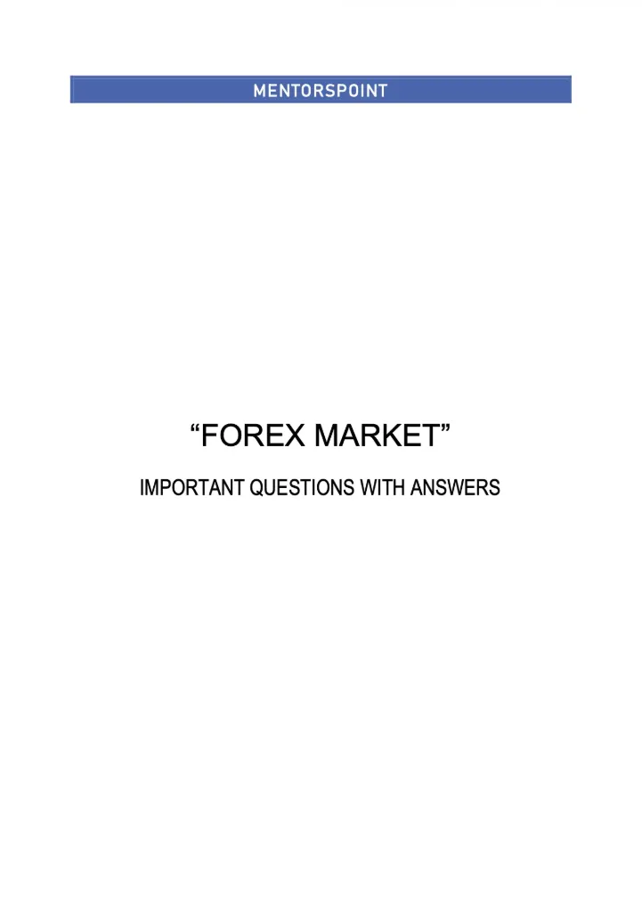Forex Market (BEC_AAF_M3_FM)
