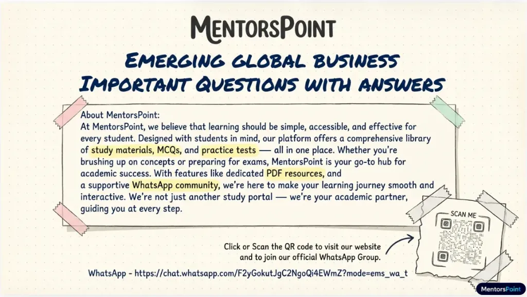 Emerging Global Business (One Shot Summary) (BEC_IB_M3_EGB)