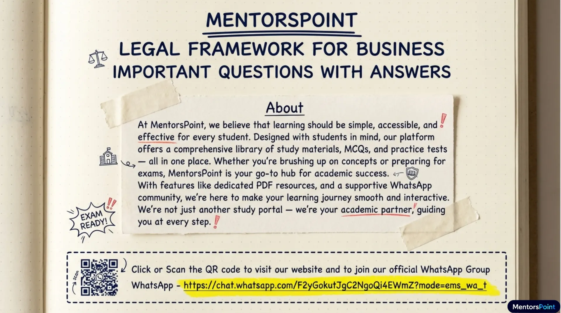 Legal Framework for Business (One Shot Summary)