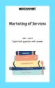 Marketing of Services (Q&A)(MM C1)