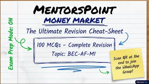 Money Market MCQs (BEC-AF-M1)  